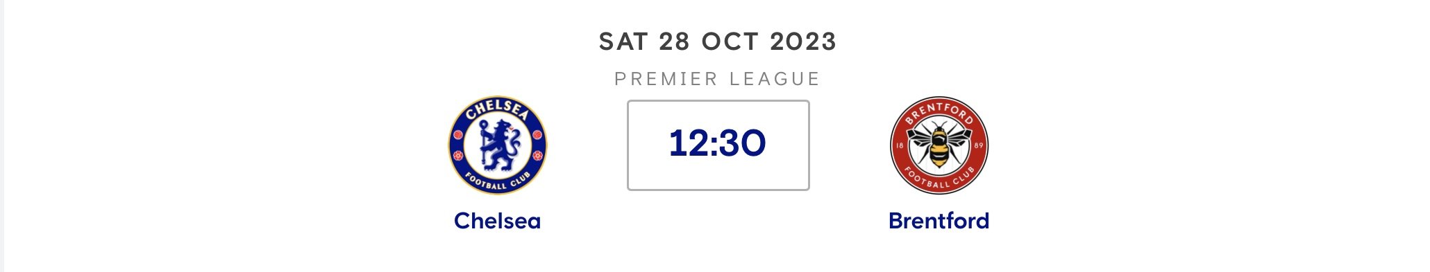 ⚽️ Chelsea v Brentford