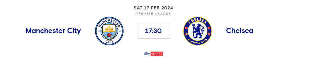 ⚽️ Manchester City v Chelsea