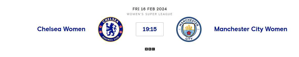 Chelsea Women v Manchester City Women
