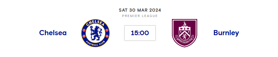 ⚽️ Chelsea v Burnley
