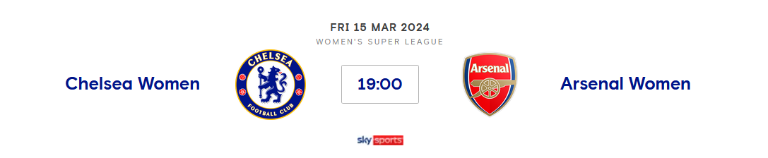 Chelsea Women v Arsenal Women