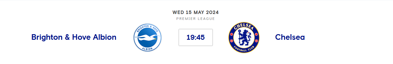 ⚽️ Brighton & Hove Albion v Chelsea