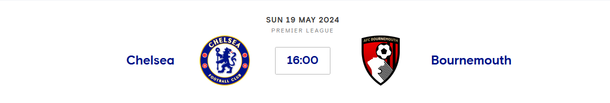 ⚽️ Chelsea v Bournemouth
