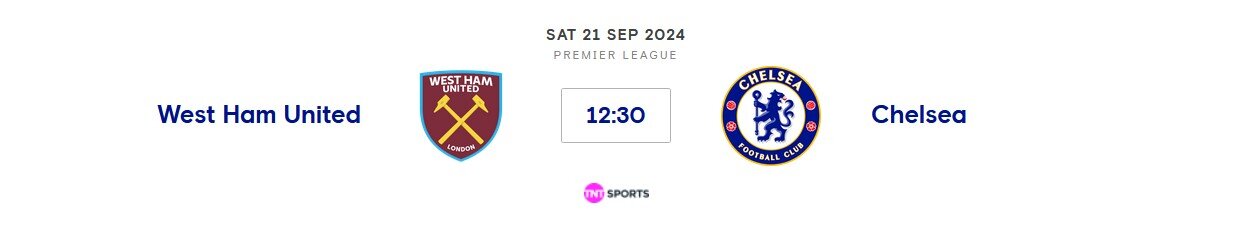 ⚽️ West Ham United v Chelsea