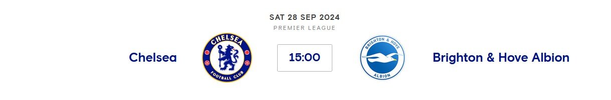 ⚽️ Chelsea v Brighton & Hove Albion