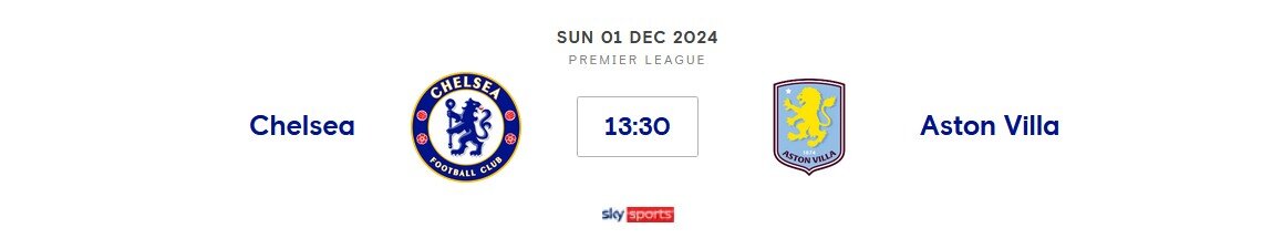 ⚽️ Chelsea v Aston Villa