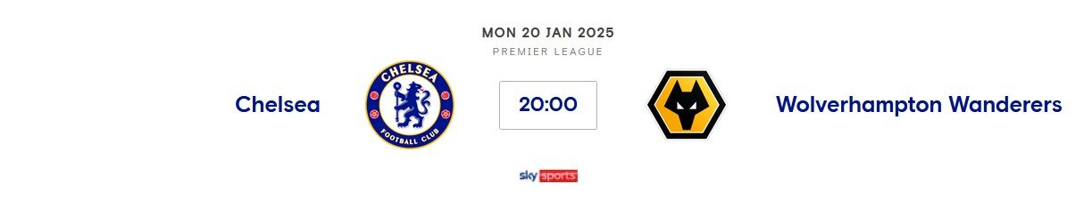 ⚽️ Chelsea v Wolverhampton Wanderers