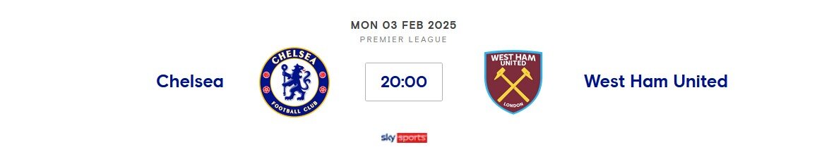 ⚽️ Chelsea v West Ham United