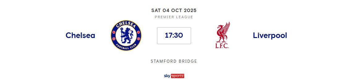 ⚽️ Chelsea v Liverpool