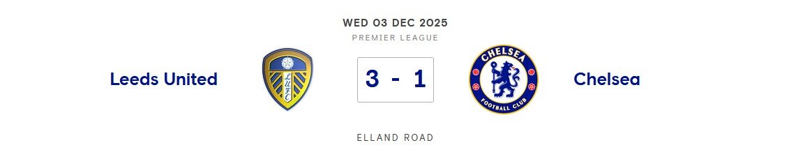 ⚽️ Leeds United v Chelsea
