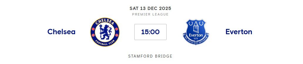 ⚽️ Chelsea v Everton