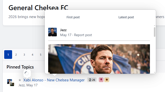 Pinned Topics won't open